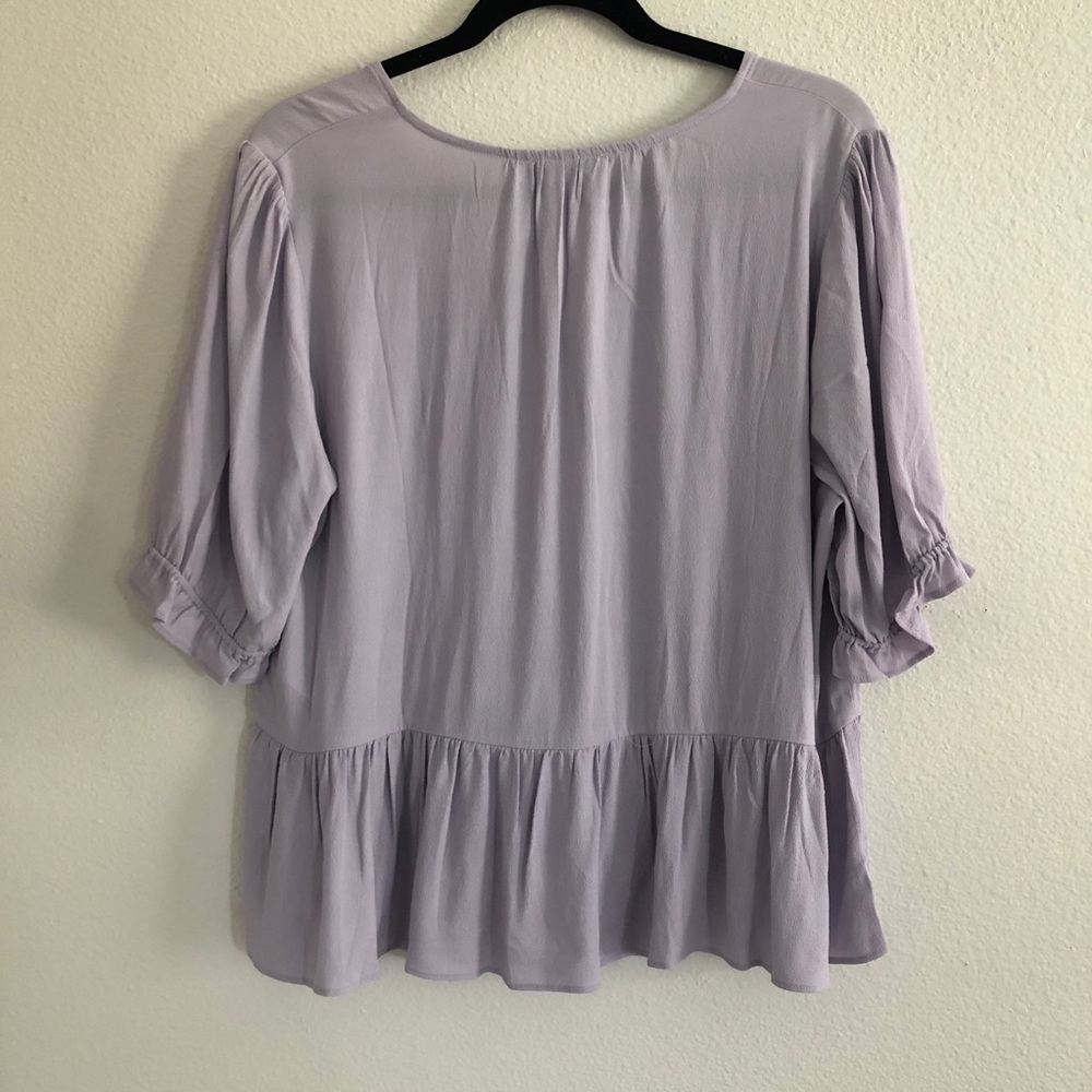 ✨HP✨Madewell Courtyard Ruffle Hem Top - Picture 3 of 6